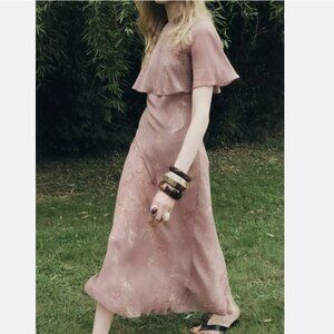 Zara Printed cape dress zw collection Sizes M, L NEW WITH TAG!